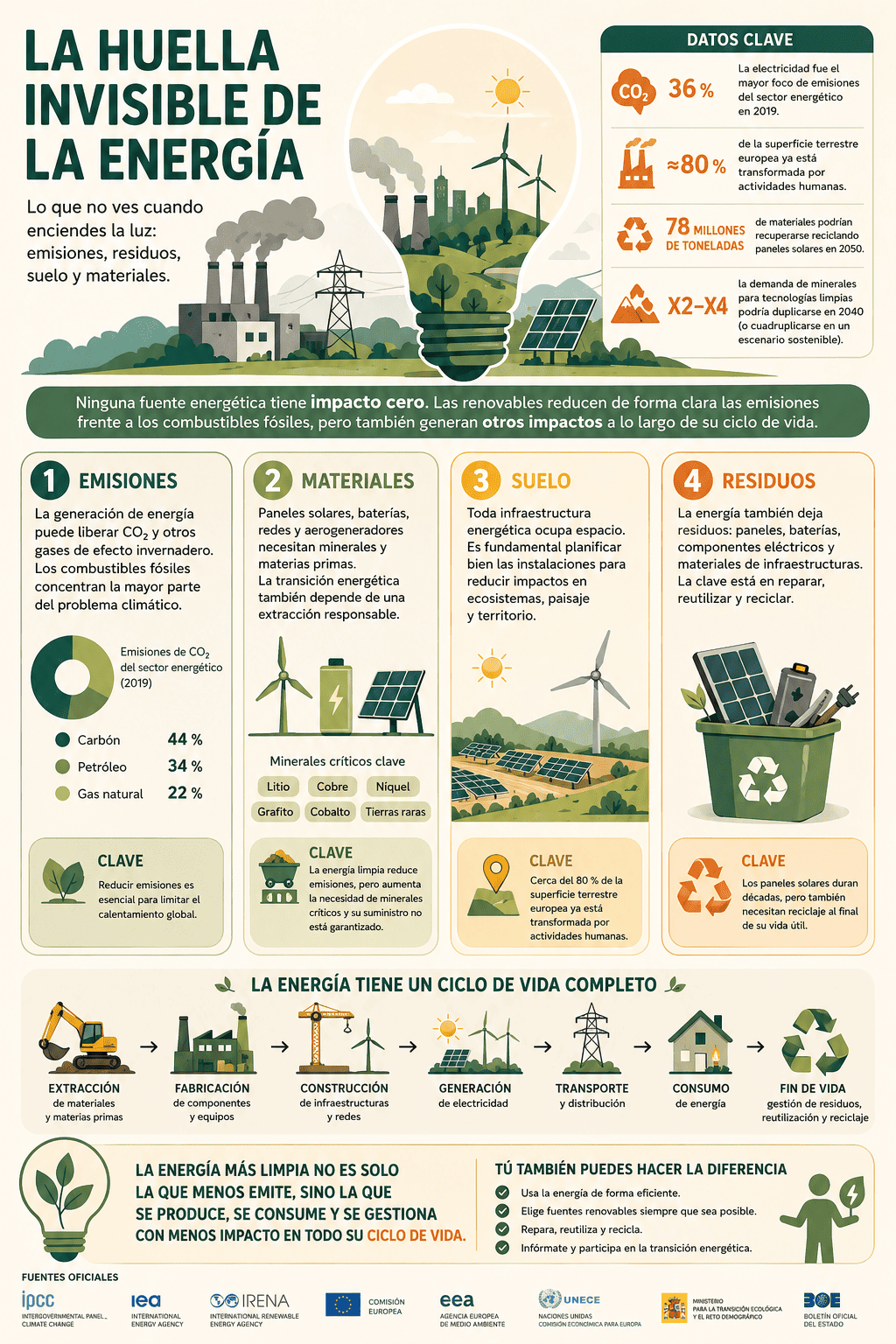 La huella invisible de la energía Impacto ambiental de las energías